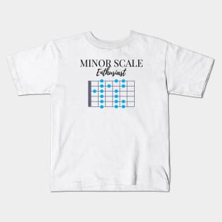 Minor Scale Enthusiast Light Theme Kids T-Shirt